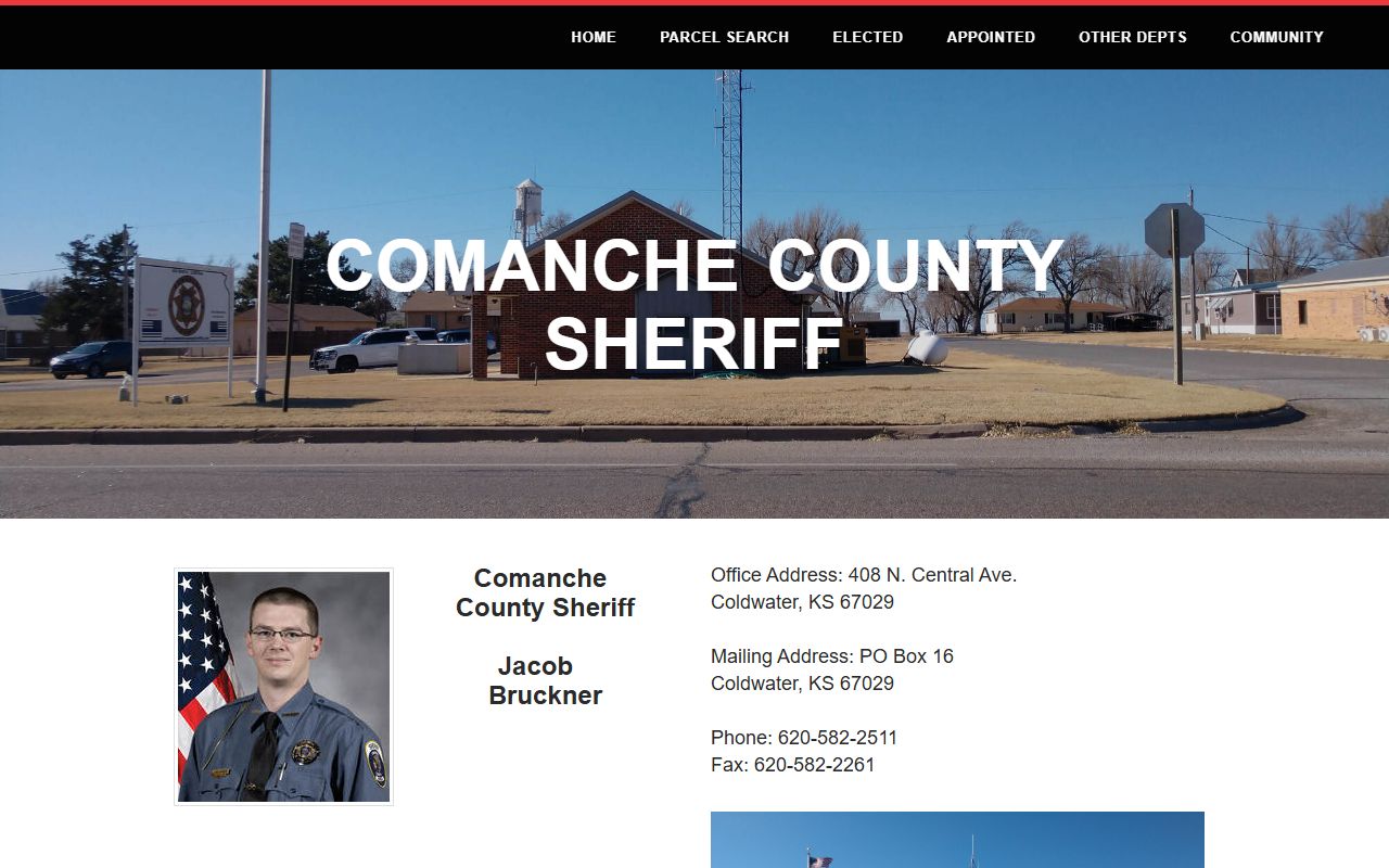 Comanche County warrant records official sheriff page for Sheriff Jacob Bruckner