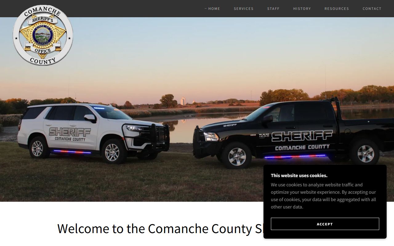Comanche County warrant records Sheriff's Office homepage contact route